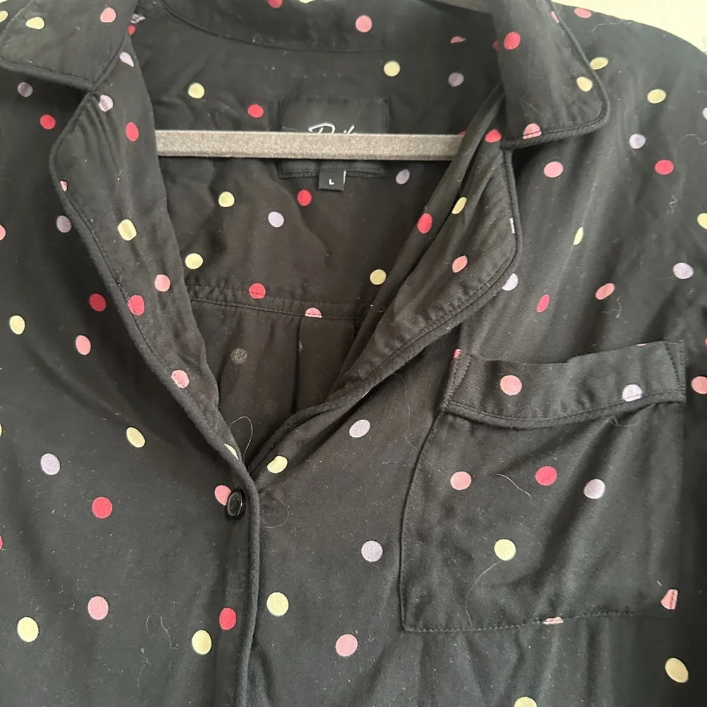 Rails Black Polka Dot and heart Pajama Set - Picture 3 of 5